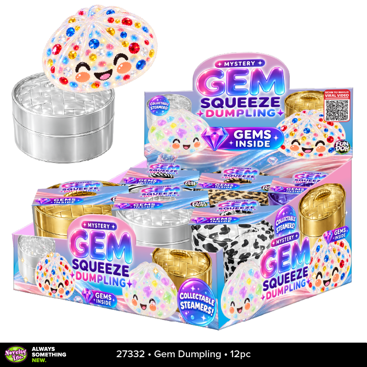 Fun Doh Mystery Gem Filled Squishy Dumpling Toy - 12/Display