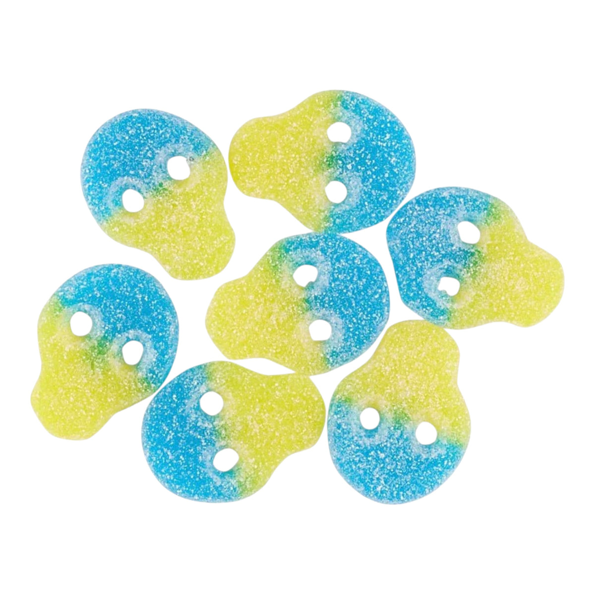 Bubs Blue Raspberry Lemonade Sour Skulls