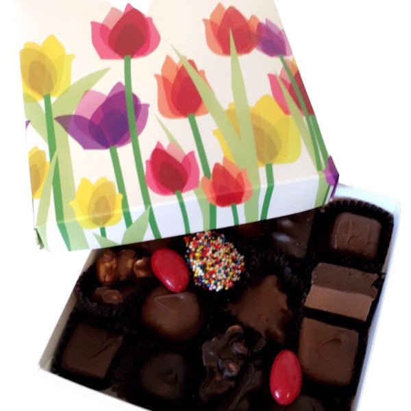 Assorted Chocolates in Flower Box - Nandy&