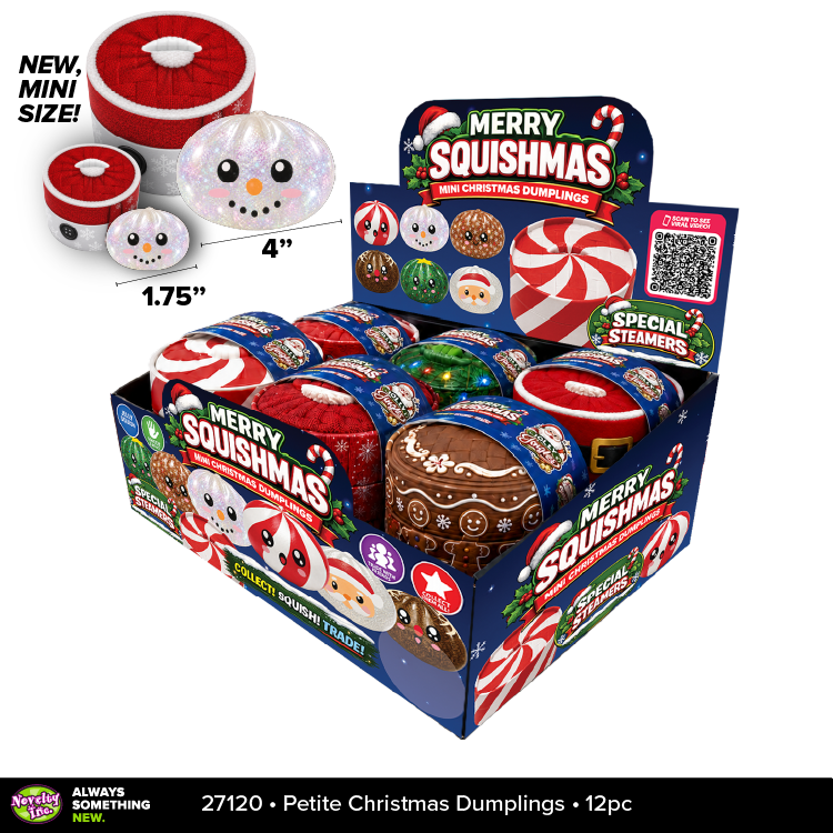 Fun Doh Petite (Mini) Squishy Christmas Dumplings Toy - Nandy&