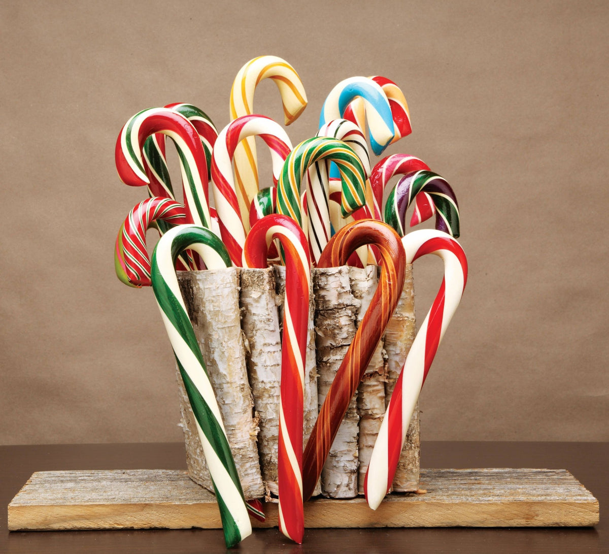 Hand-Spun Jumbo Candy Cane - Peppermint - 1.75 oz - Nandy&