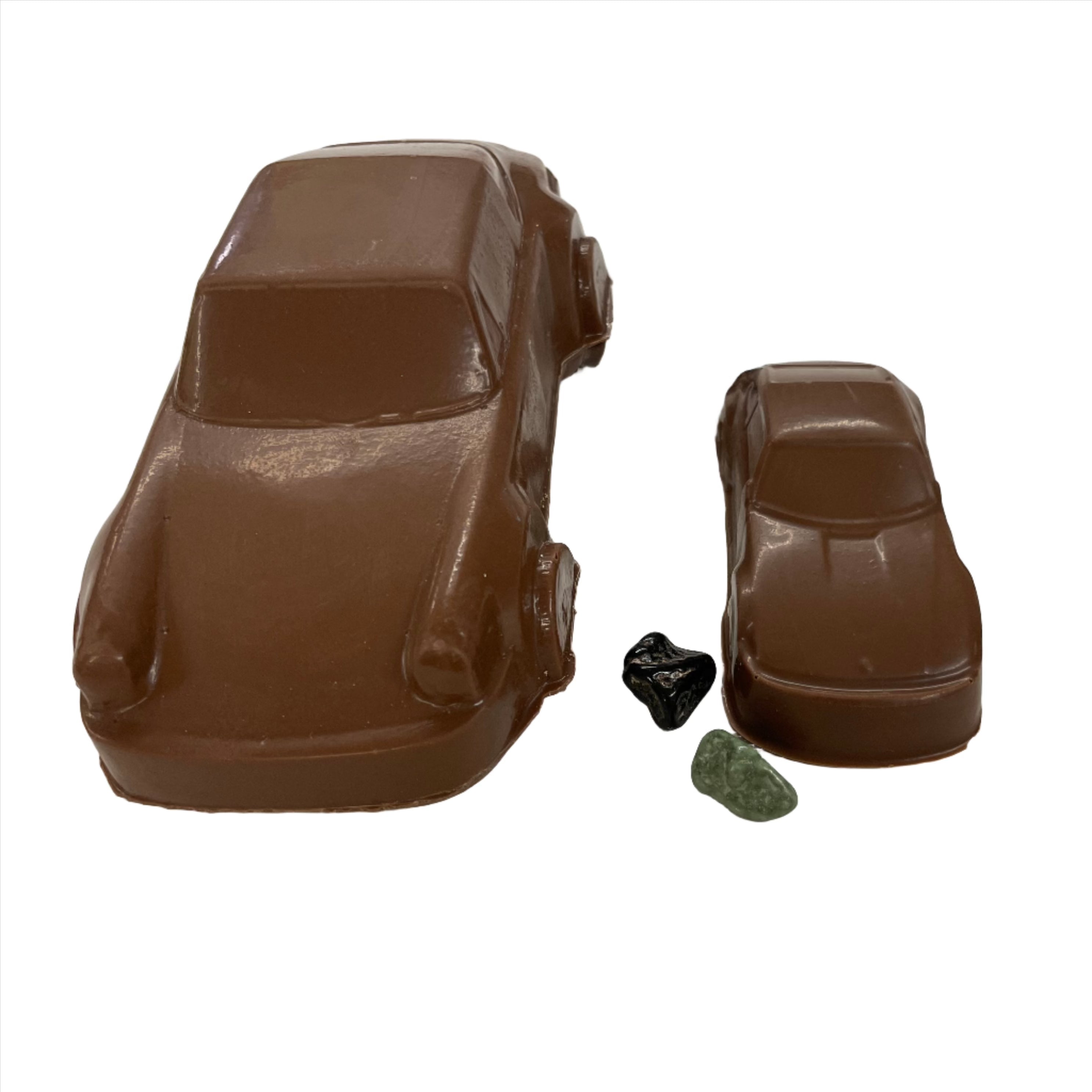 2 chocolate Porsche sizes