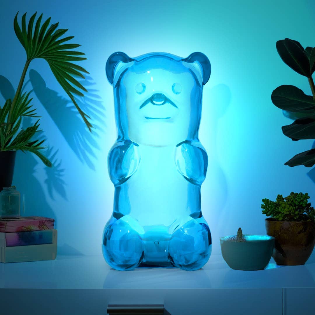 Kids Night Light: Squeezable Gummy Soft Glow - Blue Razz - Nandy&