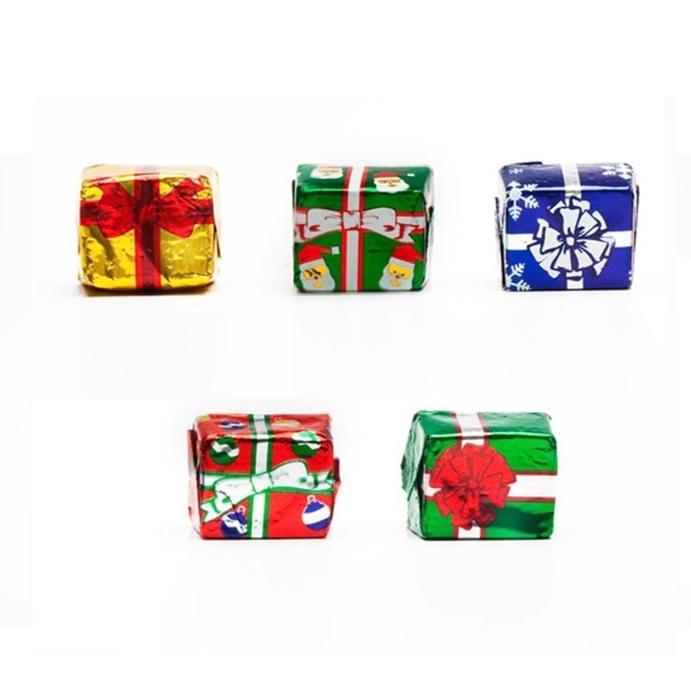 Mini Christmas Presents (foil wrapped chocolate packages) - Nandy&