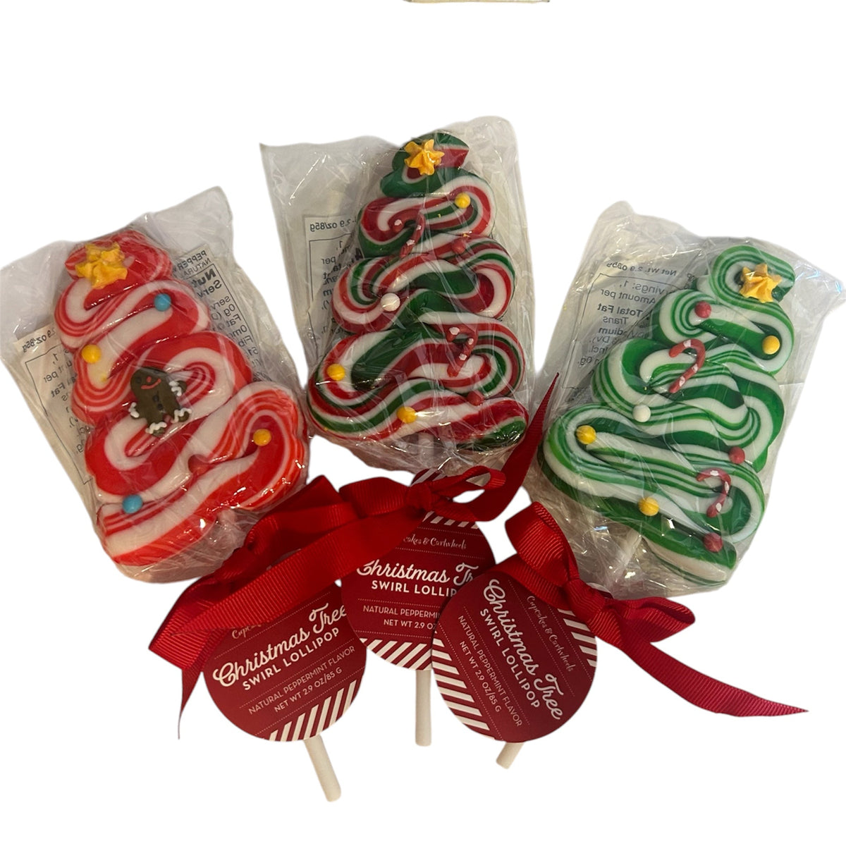 Peppermint Christmas Tree Lollipop - Nandy&