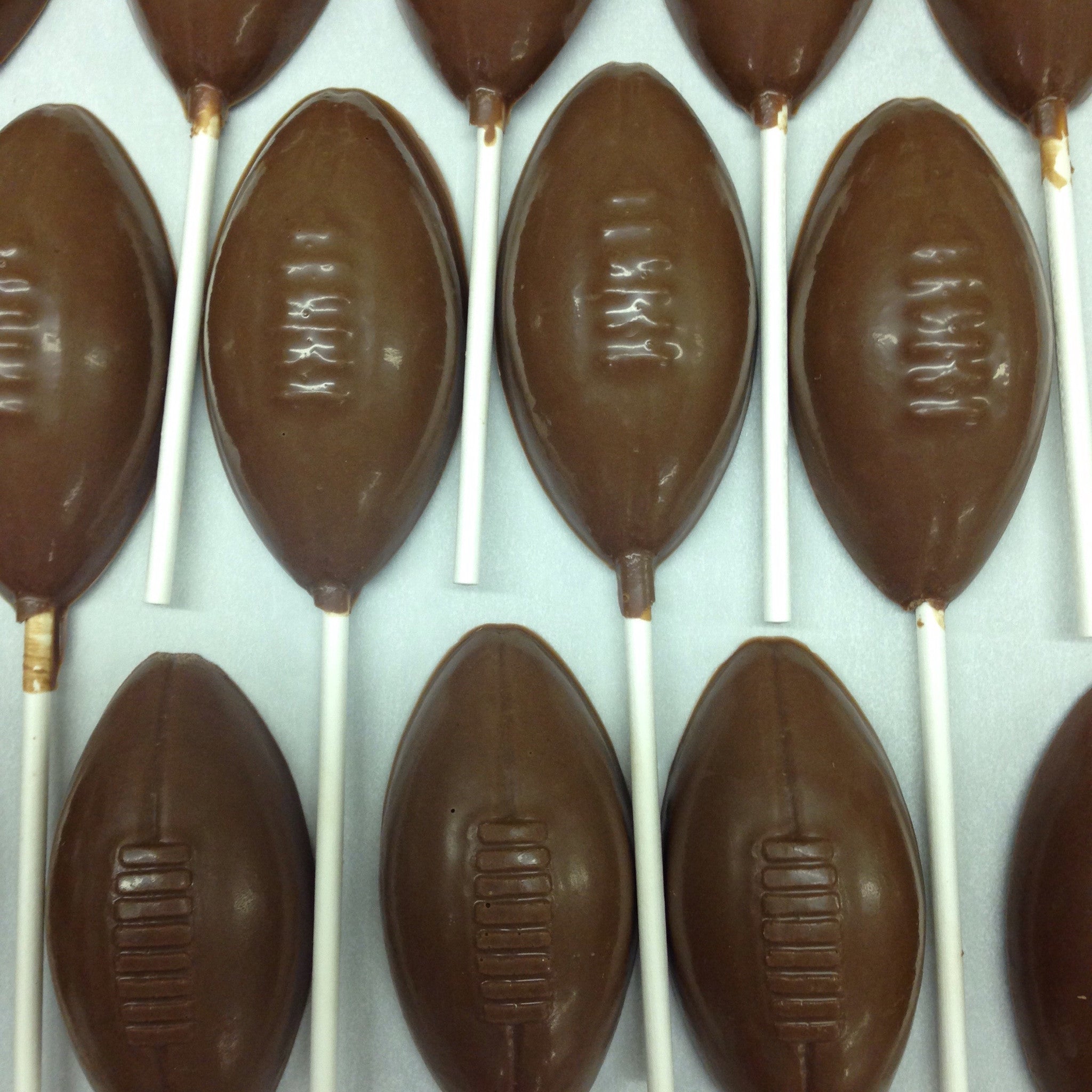 Chocolate football suckers - Nandy&
