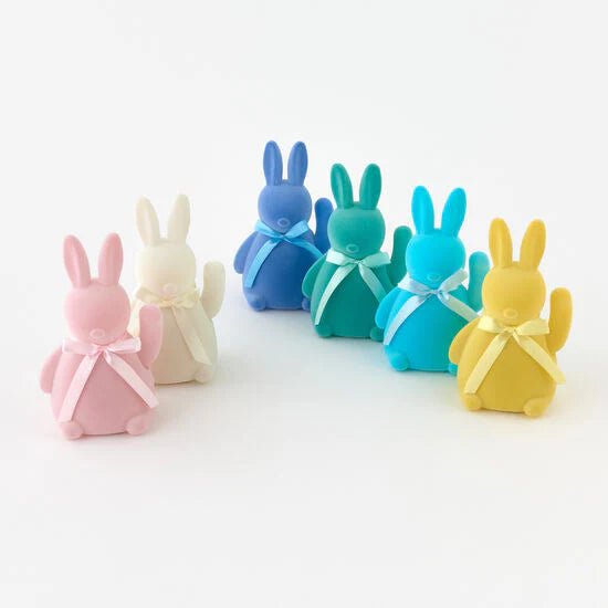 Flocked Howdy Hop Hop Bunny - Nandy&