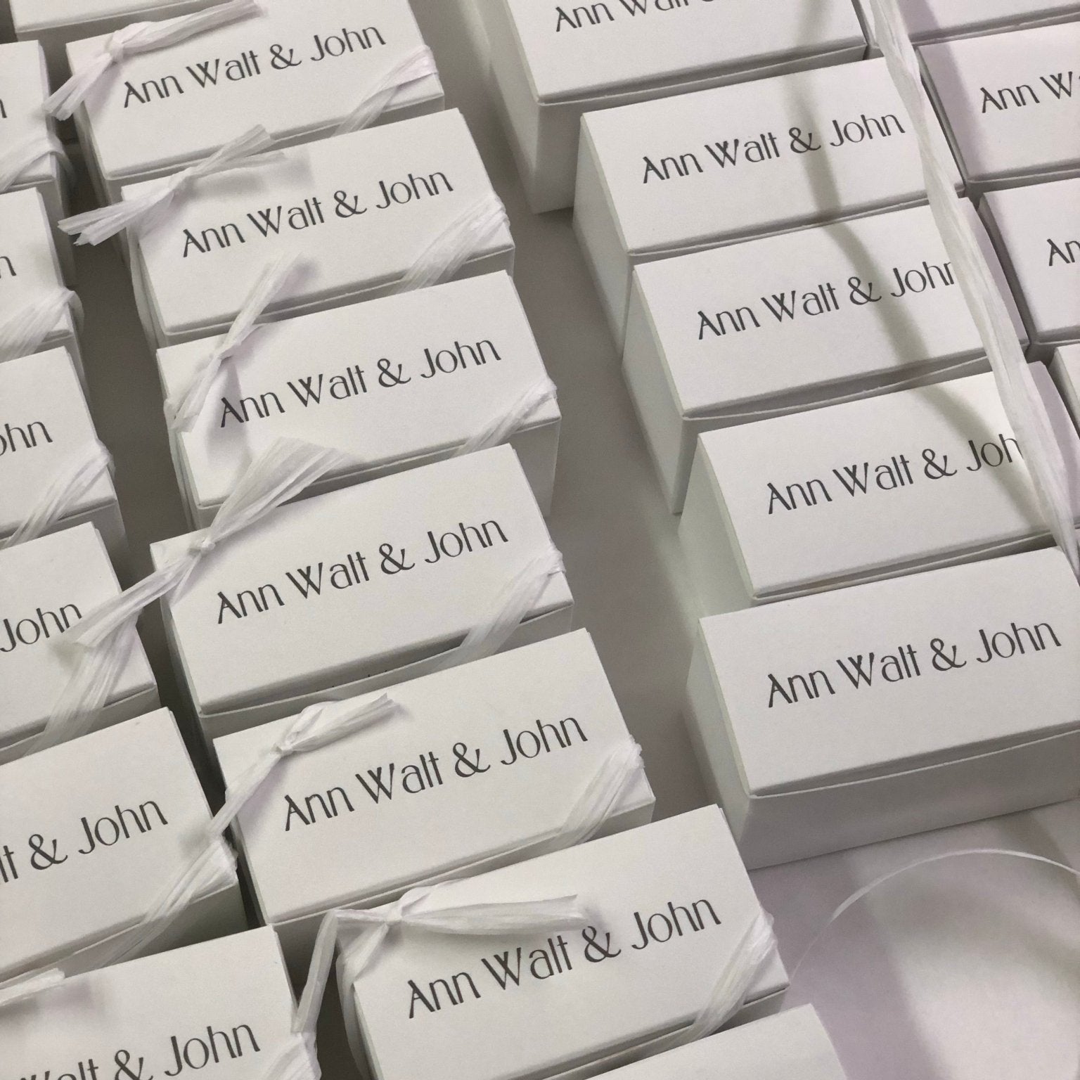 Personalized Wedding Favor Boxes - Nandy&