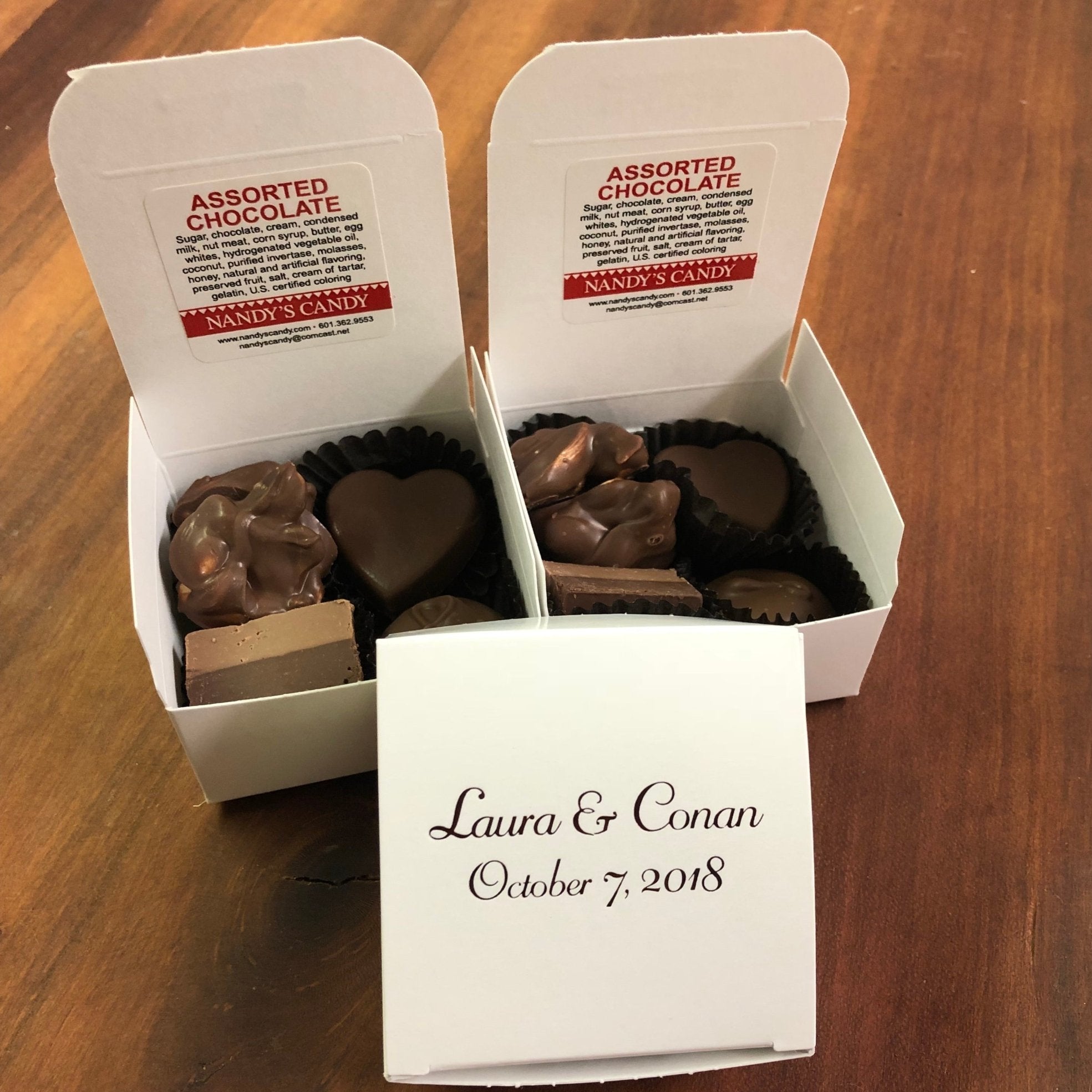 Personalized Wedding Favor Boxes - Nandy&