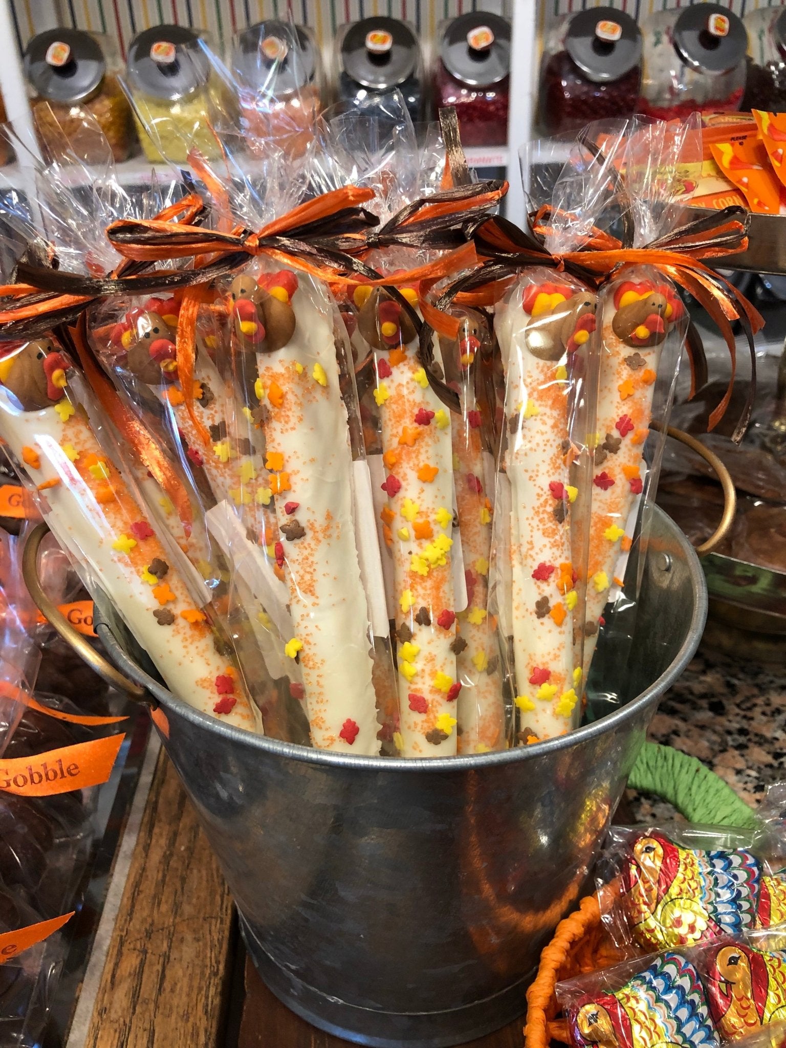Thanksgiving pretzel rods - Nandy&