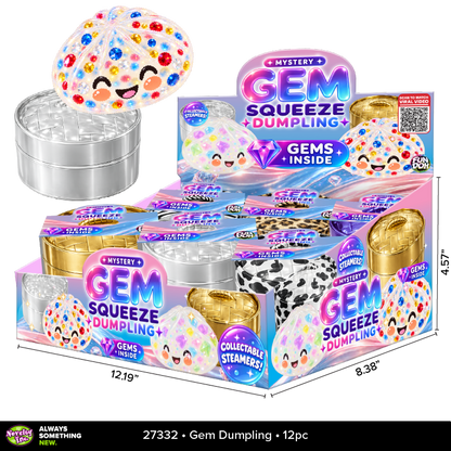 Fun Doh Mystery Gem Filled Squishy Dumpling Toy - 12/Display