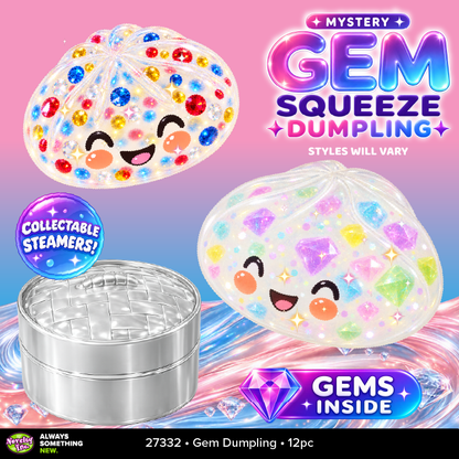 Fun Doh Mystery Gem Filled Squishy Dumpling Toy - 12/Display