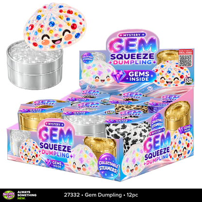Fun Doh Mystery Gem Filled Squishy Dumpling Toy - 12/Display