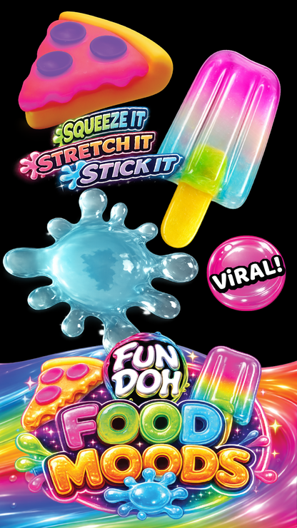 Fun Doh Food Moods Snack Attack Squishy Variety - 12/Display