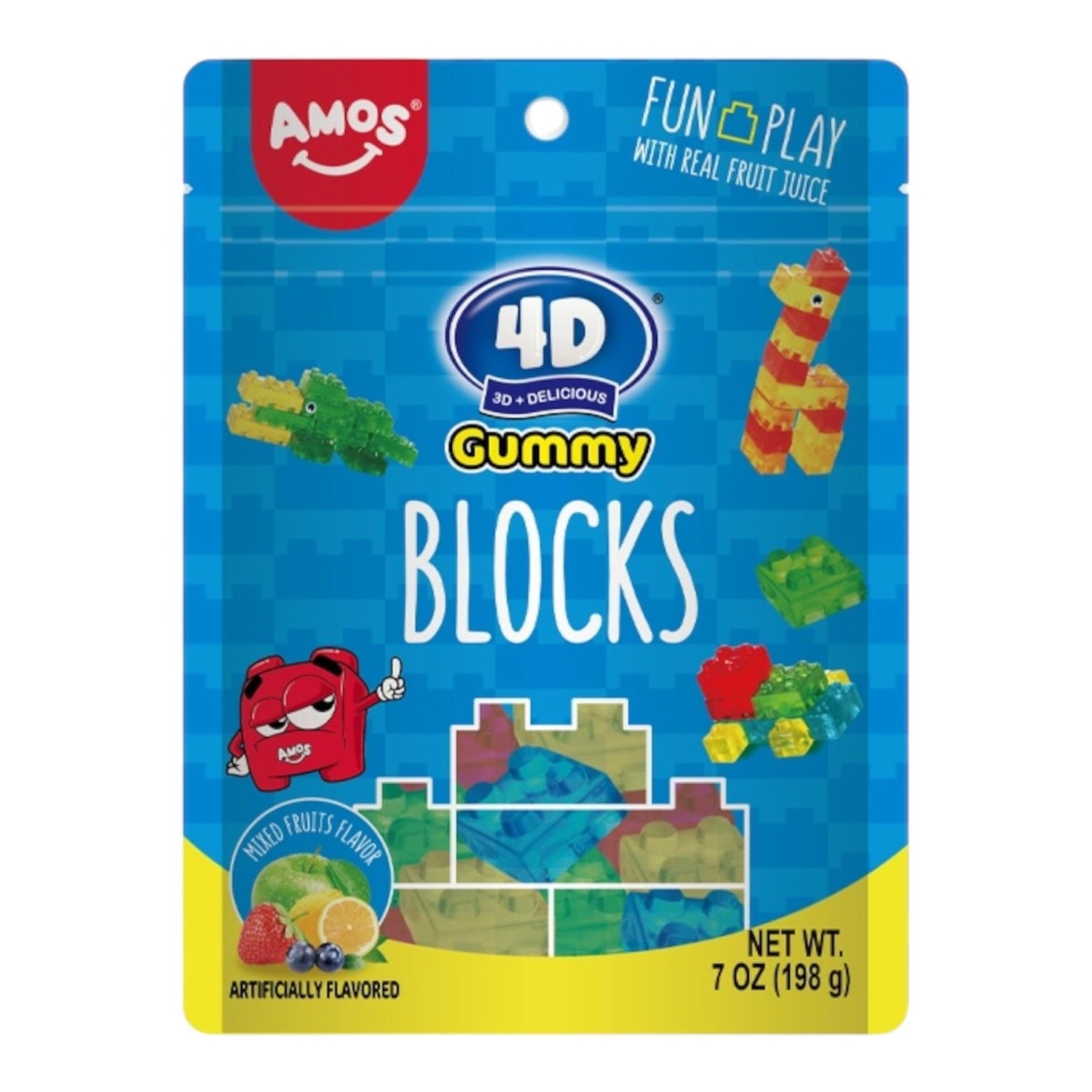 AMOS 4D Gummy Blocks Peg Bag - Nandy&