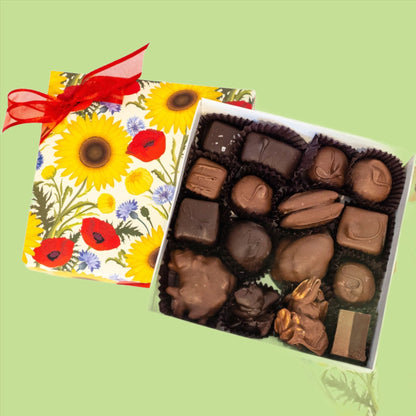 Assorted Chocolates in Flower Box - Nandy&