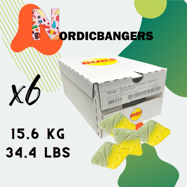 Bubs Swedish Candy Sour Foam Rhomb 2.6kg Box