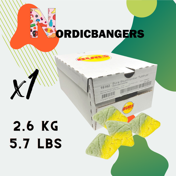 Bubs Swedish Candy Sour Foam Rhomb 2.6kg Box