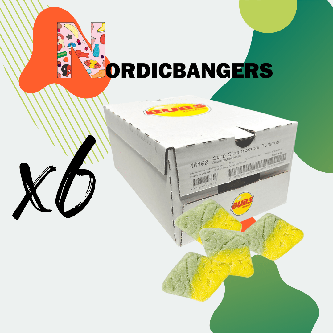 Bubs Swedish Candy Sour Foam Rhomb 2.6kg Box - Nandy's CandyBubs Swedish Candy Sour Foam Rhomb 2.6kg Box