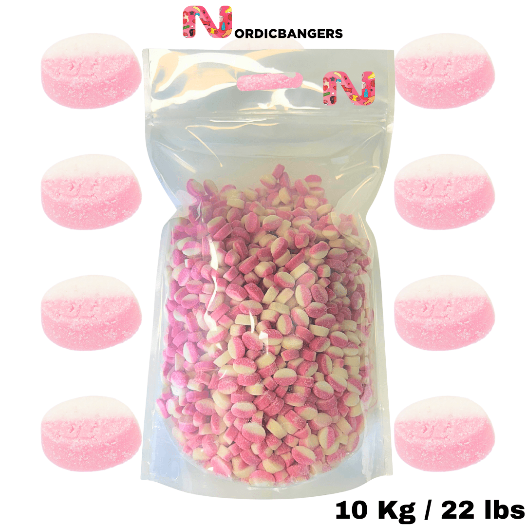 BUBS Vegan Mini Ovals Strawberry & Vanilla – Big Pick & Mix - Nandy's CandyBUBS Vegan Mini Ovals Strawberry & Vanilla – Big Pick & Mix