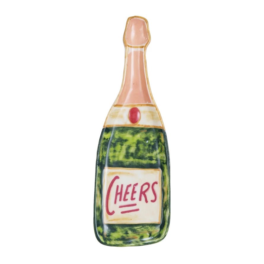 Cheers Ceramic Bottle Plate - Nandy&