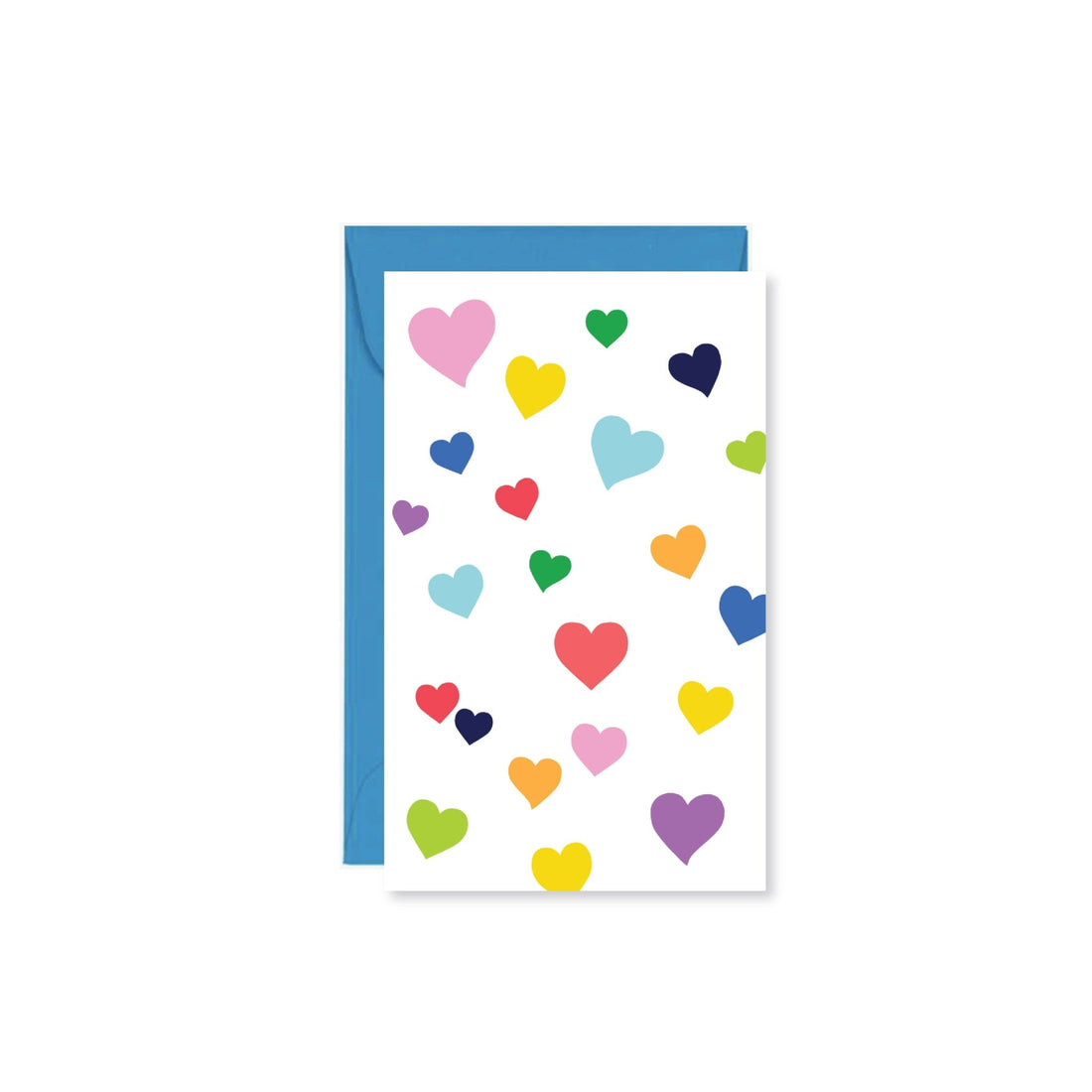 Confetti Hearts Mini Card - Nandy&