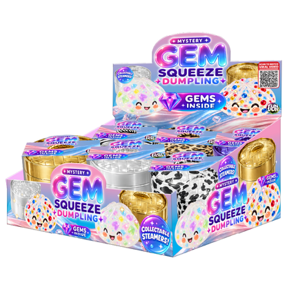 Fun Doh Mystery Gem Filled Squishy Dumpling Toy - 12/Display