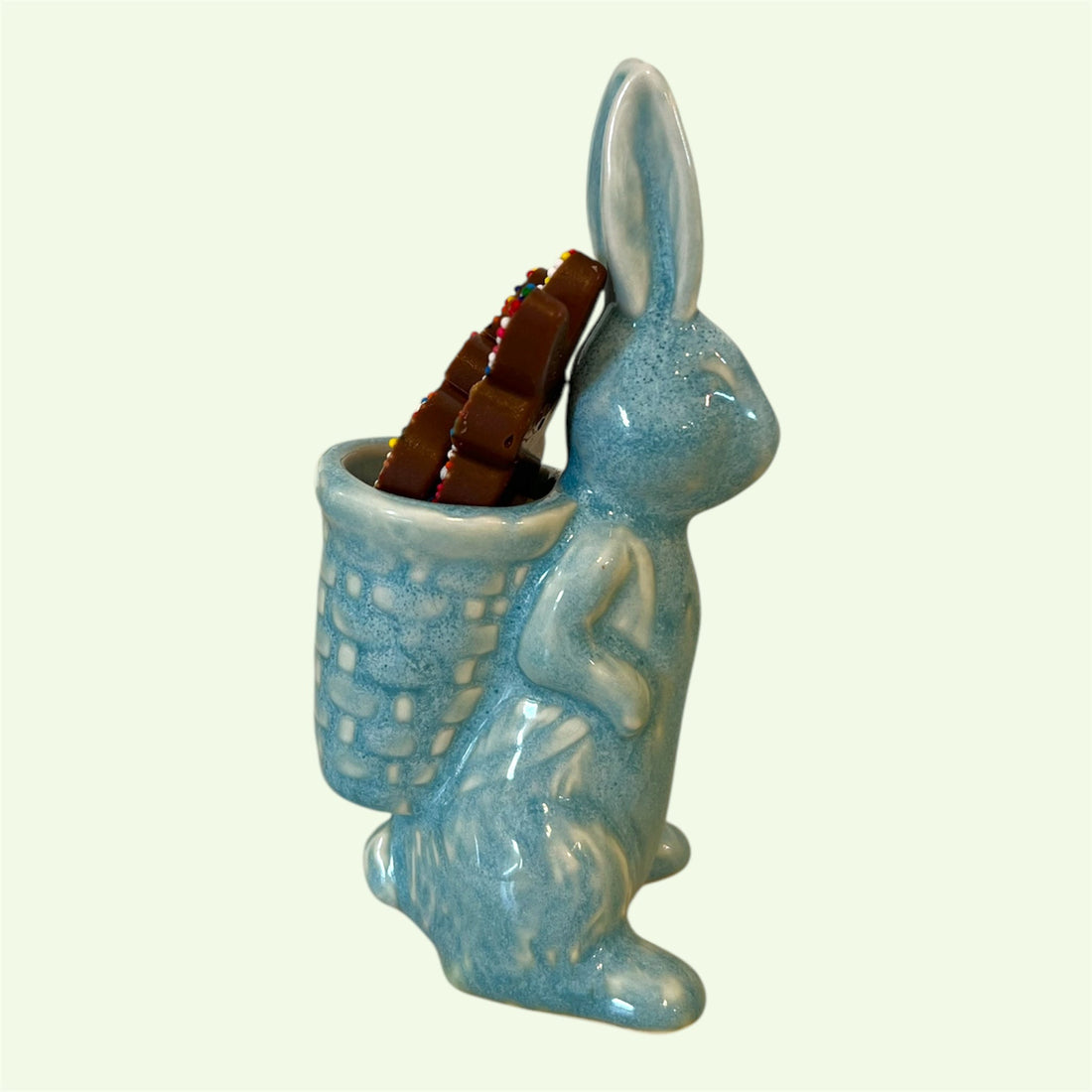 Embossed bunny with basket - Nandy&