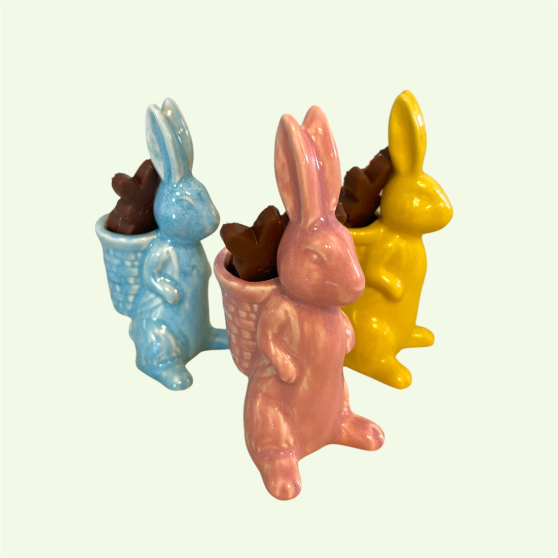 Embossed bunny with basket - Nandy&