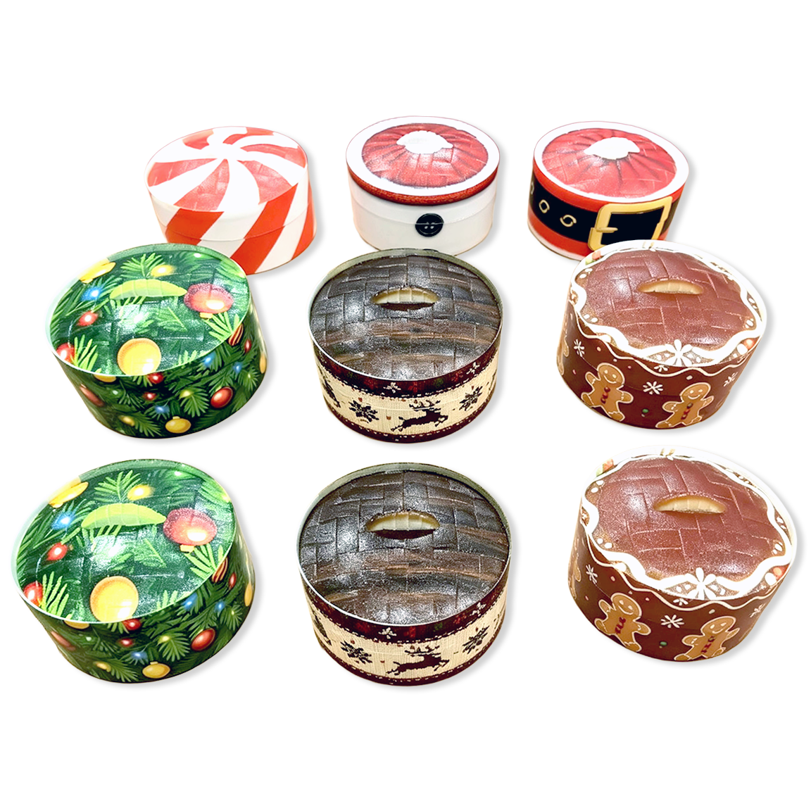 Fun Doh Christmas Dumpling Squishy Toy 12pc Holiday Display - Nandy&