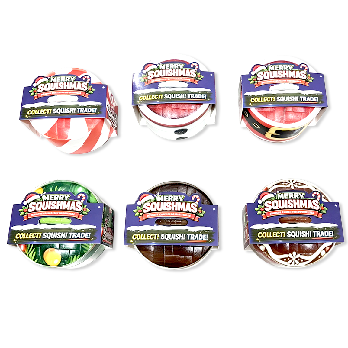 Fun Doh Christmas Dumpling Squishy Toy 12pc Holiday Display - Nandy&