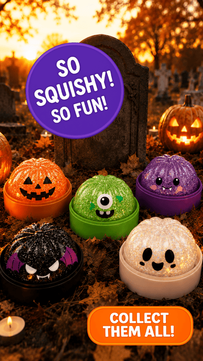 Fun Doh Halloween Dumpling Squishy Toy - 12/Display - Nandy&