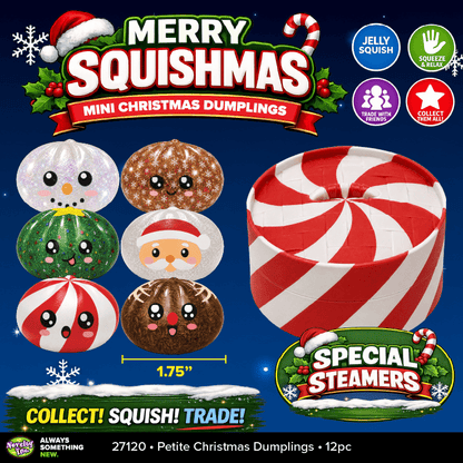 Fun Doh Petite (Mini) Squishy Christmas Dumplings Toy - Nandy&