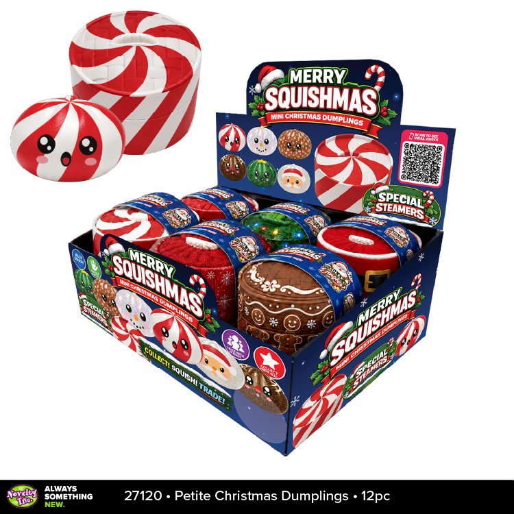Fun Doh Petite (Mini) Squishy Christmas Dumplings Toy - Nandy&