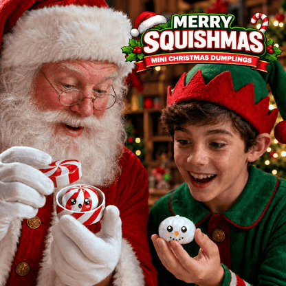 Fun Doh Petite (Mini) Squishy Christmas Dumplings Toy - Nandy&