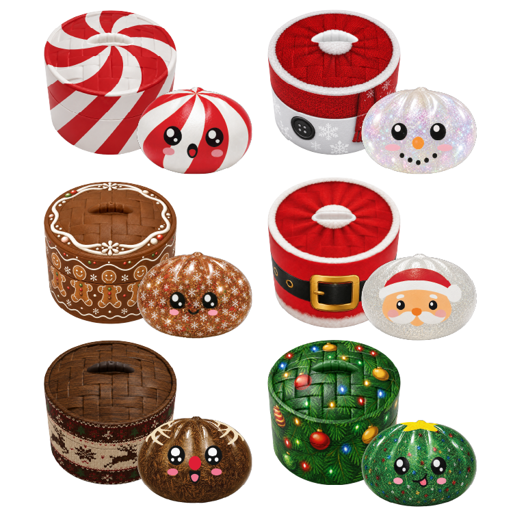 Fun Doh Petite (Mini) Squishy Christmas Dumplings Toy - Nandy&