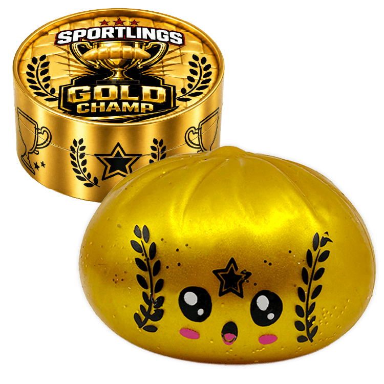 Fun Doh Sports Dumpling Squishy Fidget Toy - 12/Display - Nandy&