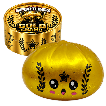 Fun Doh Sports Dumpling Squishy Fidget Toy - 12/Display - Nandy&