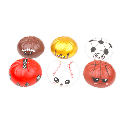 Fun Doh Sports Dumpling Squishy Fidget Toy - 12/Display - Nandy&