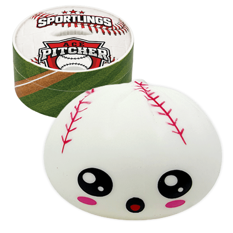 Fun Doh Sports Dumpling Squishy Fidget Toy - 12/Display - Nandy&