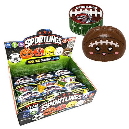 Fun Doh Sports Dumpling Squishy Fidget Toy - 12/Display - Nandy&