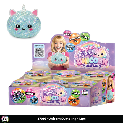Fun Doh Unicorn Mystery Dumpling Squishy Toy - 12/Display - Nandy&