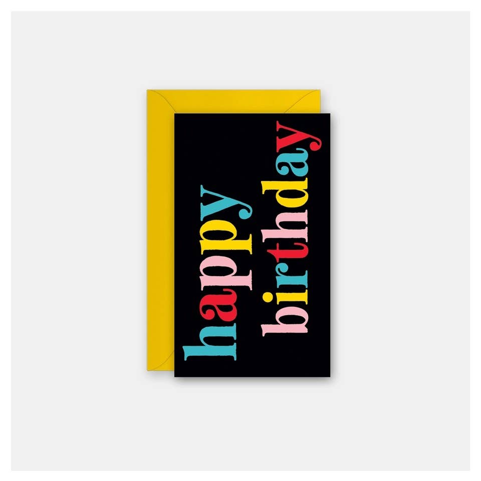 Happy Birthday Serif - Gift Enclosure Card - Nandy&