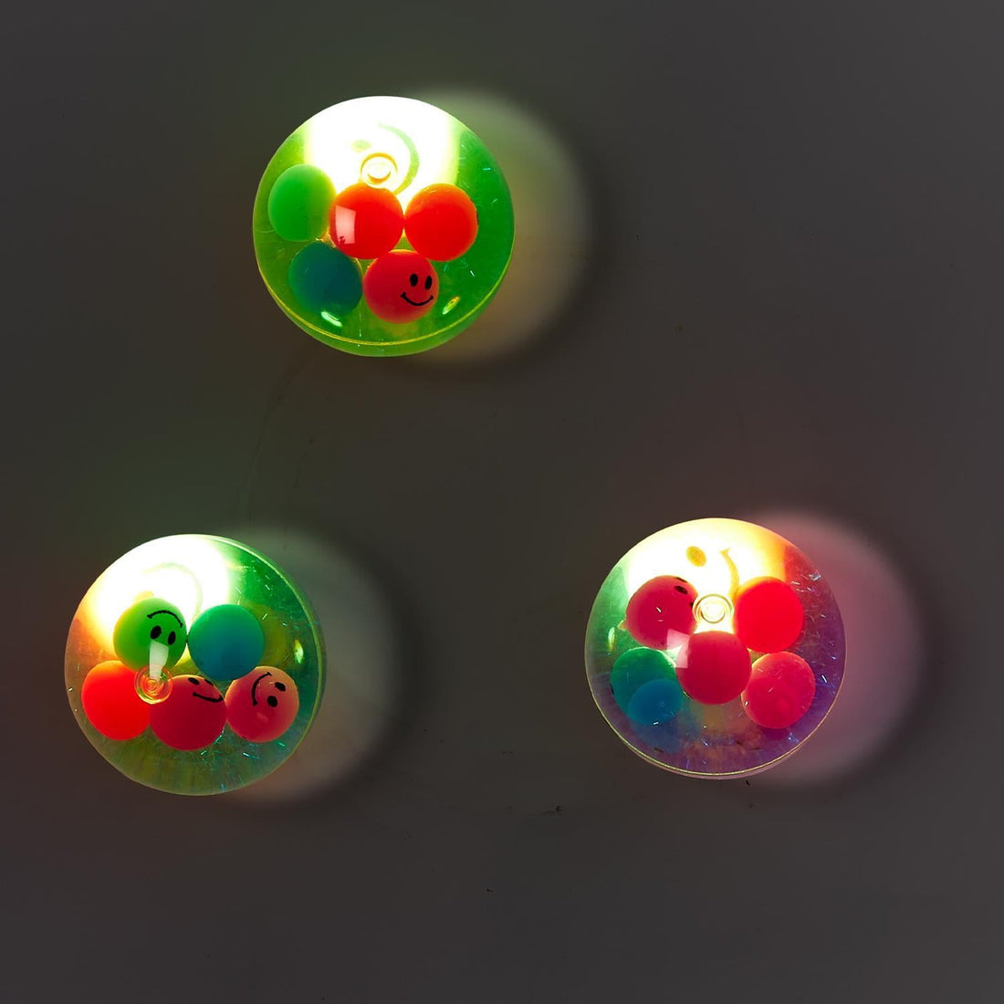 Happy LED Glitter Bouncing Balls - Nandy&
