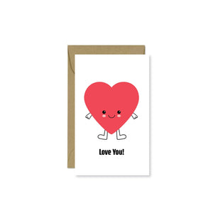 Heart Guy Mini Card - Nandy's CandyHeart Guy Mini Card