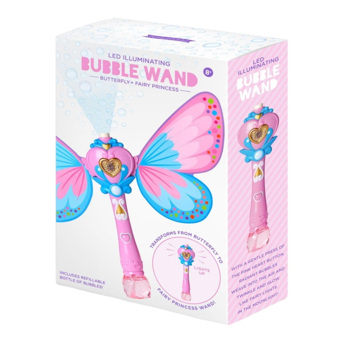 LED Illuminating Butterfly Bubble Wand - Nandy&