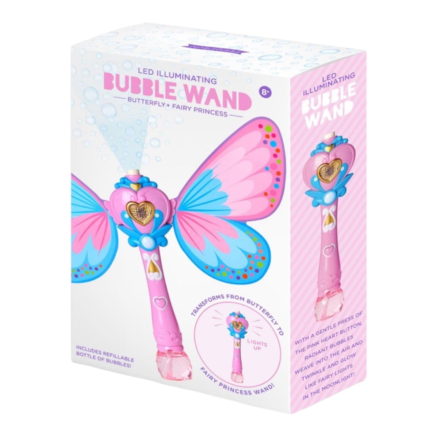 LED Illuminating Butterfly Bubble Wand - Nandy&