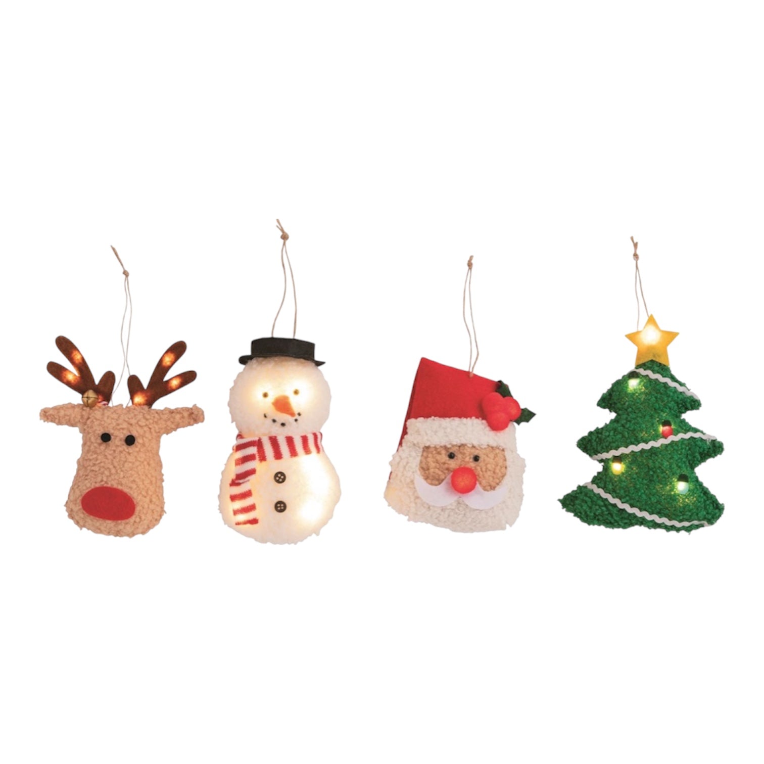 Light - Up Plush Christmas Ornaments - Nandy&