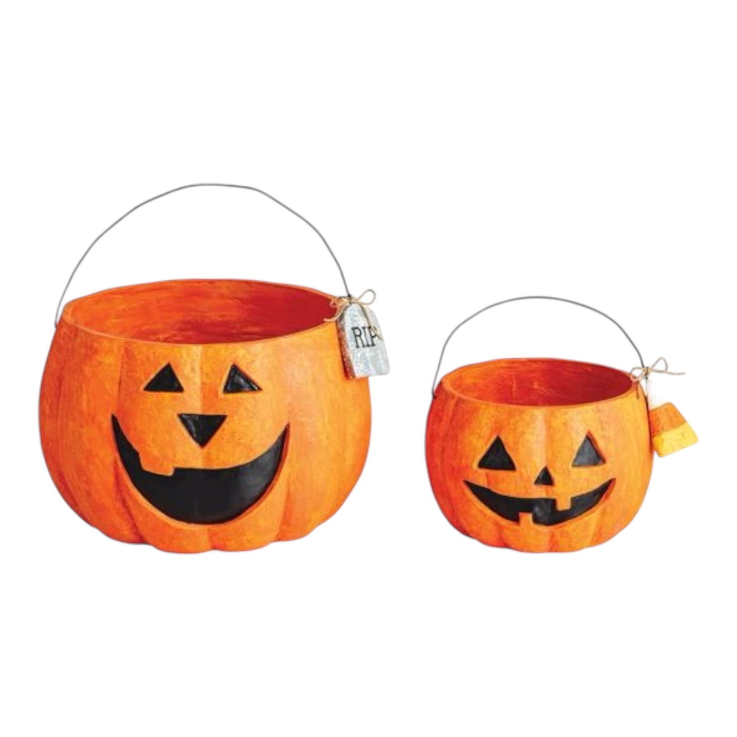 Mache Pumpkin Treat Bucket - Nandy&