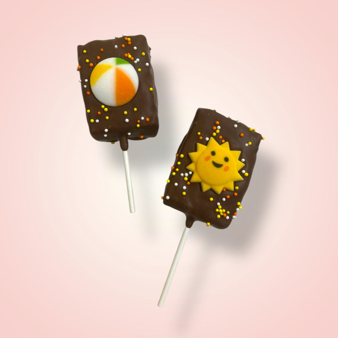 Milk Chocolate - Dipped Rice Krispie Treats – Summer Edition - Nandy&